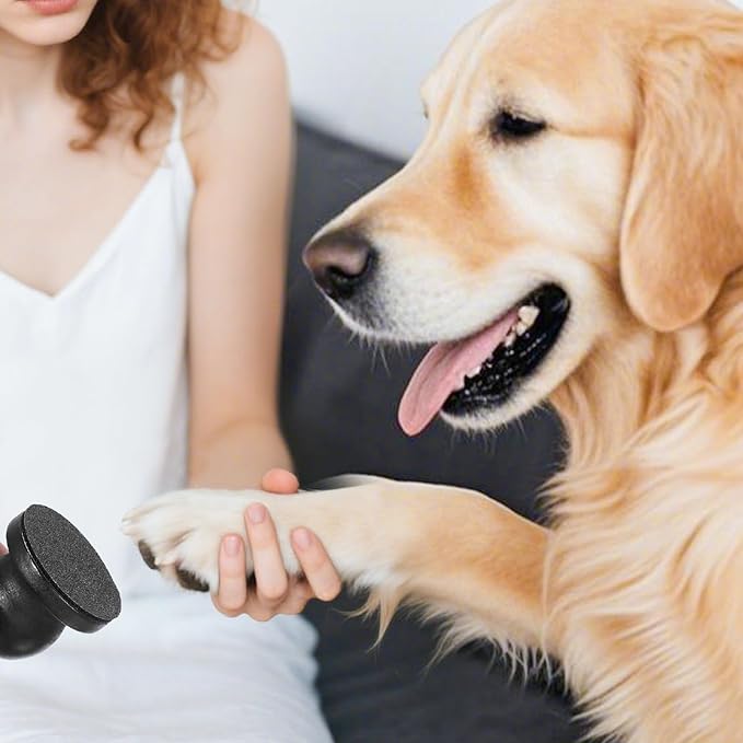 Dog Nail File Board with 3PCS Replaceable Sandpaper, Wooden Dog Nail Scratch Board Pad, Puppy Stress-Free Training Claw Care Emery Pad Treat Box Trimmers Accessories(Black)