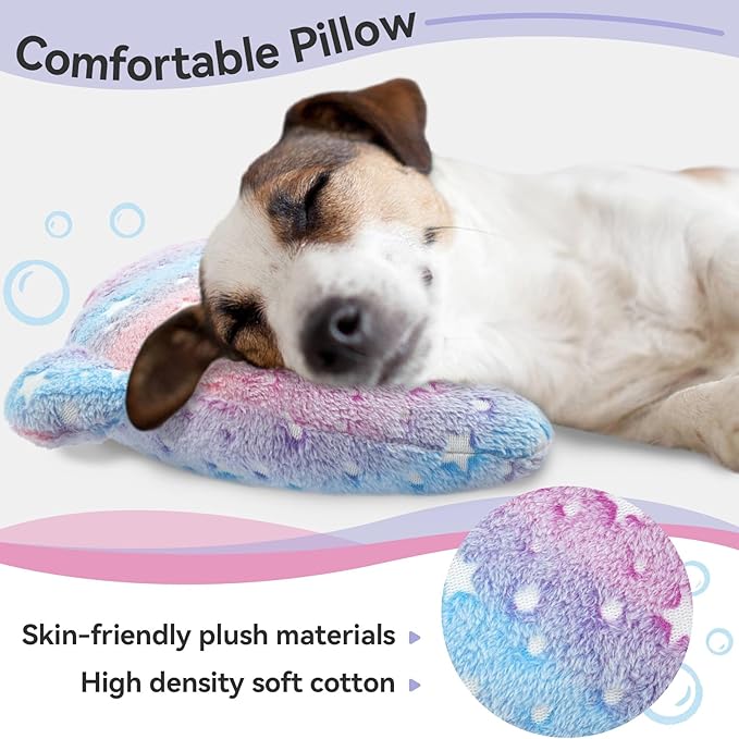 T'CHAQUE Dog Pillow Dog Calming Pillow Sleep and Glow Pillow for Dogs Anxiety Relief Cat Pillows for Indoor Cats Soft U-Shaped Pillow for Pet Dog Neck Pillow Half Donut Cuddler Sleeping Improve