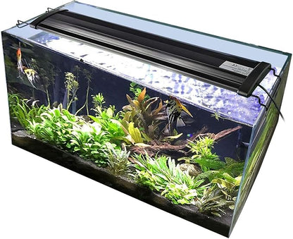 KZKR Upgraded Aquarium LED Light Full Spectrum 36-48 inch Hood Lamp for Freshwater Marine Plant Multi-Color Decorations Light 90-120 cm