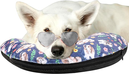 Leekalos Dog Pillow, Dog Calming Pillow for Large and Medium Dogs, U Shaped Dog Neck Pillow for Joint Relief Sleeping Improve, Machine Washable Pet Pillow for Small Dogs Cats Pet Calming Toy