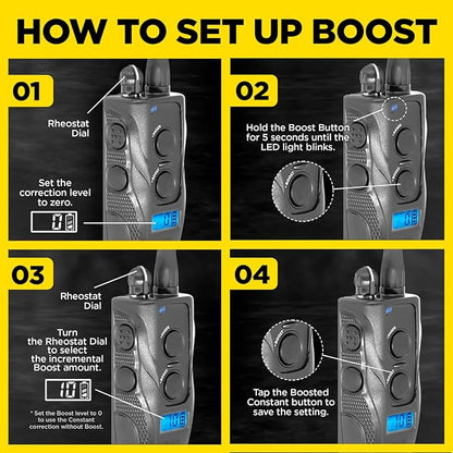 Dogtra 1900S Black - Remote Training Collar - 1 Mile Range, Waterproof, Rechargeable, Static, Vibration - Includes PetsTEK Dog Training Clicker