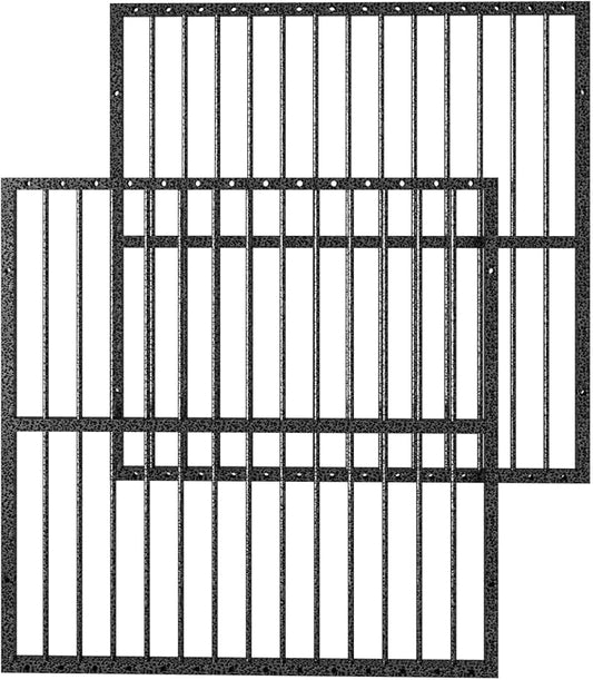 Dog Playpen - 32" Height Dog Pen, Heavy Duty Puppy Pen with Door, Safe & Sturdy, Easy Assemble for Indoor/Outdoor Pet Playpen (2 Panels, Grey)