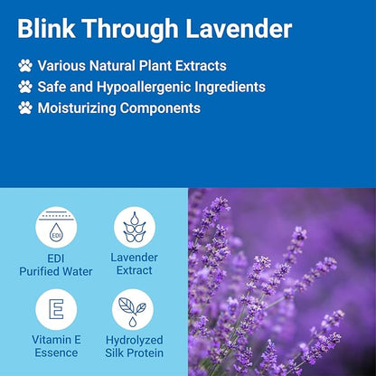 Dog Eye Wipes, Pet Wipes for Tear Stain Remover, Gentle Lavender Eye Wash Pads for Pet Eye Infection, Travel & Daily Grooming Wipes for Pet Eye, Face, Discharge & Crust, 100ct