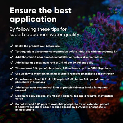 Brightwell Aquatics Phosphat-E - Liquid Phosphate Remover for Marine Fish and Reef Aquarium