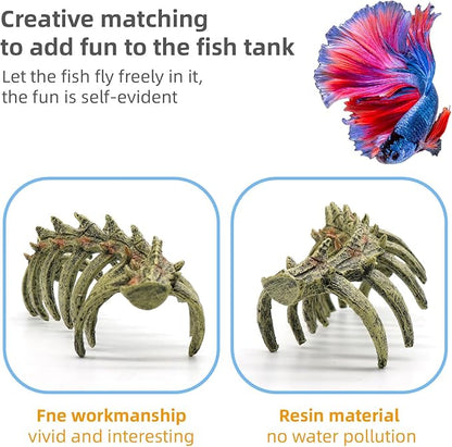 Aquarium Skull Animal Skeletons, Reptile Tank Accessories, Fish Tank Decorations for Amphibians, Betta Fish, Shrimp, Hermit Crab, Leopard Gecko