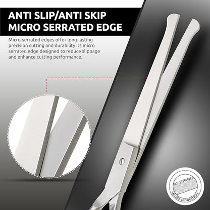 Dog Grooming Scissors, Hair Cutting Scissors, Straight for Pet and Saloon Use (Ball Tip STR 4.5) Grooming Scissor for Dog with Round Tip