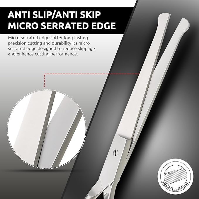 Dog Grooming Scissors, Hair Cutting Shears with Ball Tip Curved,Grooming Scissor for Pet, Scissors for Dogs,Safety Round Tips, Barber Supplies Pet and Saloon Use (Ball CVD 6.5)