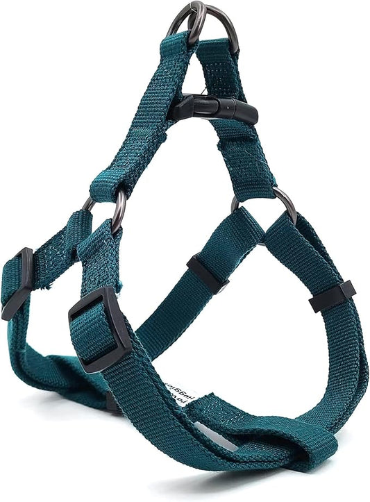 Dog Harness for Small Dogs Rayon Derived from Bamboo 90%, Polyester 10%, Step-in Adjustable Dog Harness XS XXS Dog Harness Available for Small Dogs-Teal Blue