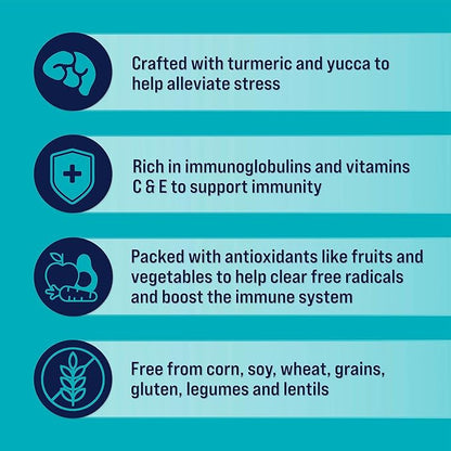 Stewart Freeze Dried Dog Treats, Chicken & Vegetable, Immunity Treats, Vitamin E, Grain Free, 8 Ounce Resealable Pouch, Made in USA