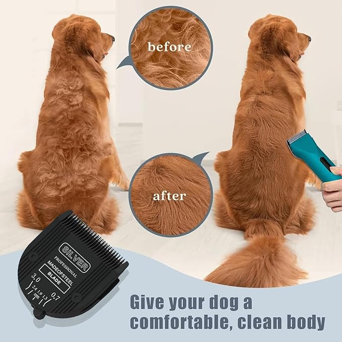 2PCS Adjustable 5 in 1 Replacement Blades Compatible with Wahl 5 in1 Clipper Bravura, Chromado, Creativa, Figura, Motion, Supergroom Dog Grooming Clippers (Black)