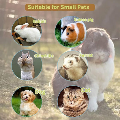 Rabbit Feeder for Cage,Hanging Automatic Cat Feeder and Water Dispenser,Ferret Cage Accessories,Food Water Bowl for Cats Rabbit Guinea Pig Cages(Cage Grid Spacing Over 1.2'')