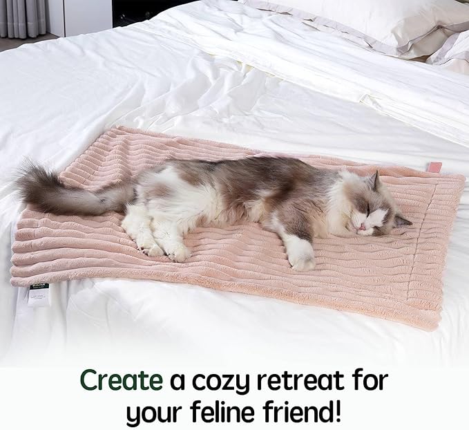 Waterproof Blanket Acorn Pink Dog Blanket for Small Dogs, Washable Double Sided Pet Blanket with Milk Plush and Super Soft Velvet, Pee Proof Calming Dog Blanket for Couch Protection