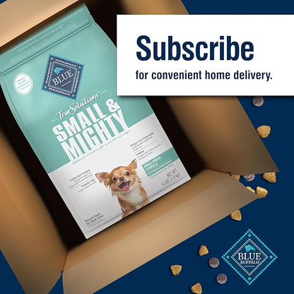 Blue Buffalo True Solutions Small Breed Care Natural Dry Dog Food for Adult Small Breed Dogs, Chicken, 4-lb. Bag