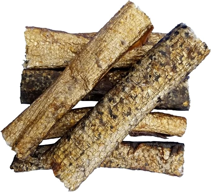 Smoked Salmon Skin Dog Treats - All Natural - Single Ingredient