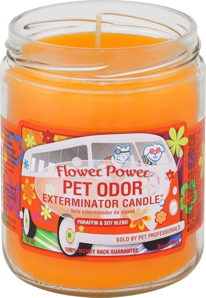 0 Flower Power„ Pet Oder Exterminator Candle 13 oz