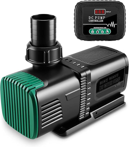 4800GPH Aquarium 36V DC Water Pump with Controller, 105W Submersible and Inline Return Pump for Fish Tank,Fountains,Sump,Hydroponic,Pond,Freshwater and Marine Water Use,25FT Max Lift