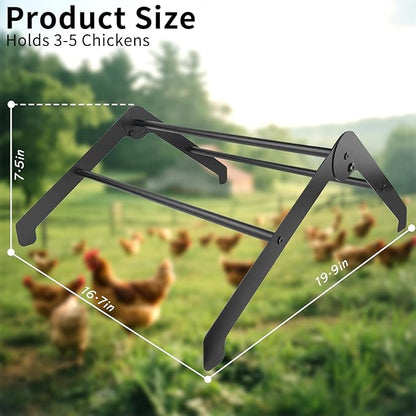 Adjustable Chicken Perch for Coop, Chicken Perches Roosting Bar, Metal Chick Roosting Bars for Brooder, Chicken Roosting Perch, Baby Chick Toys Training Perches for Hens Birds, Black