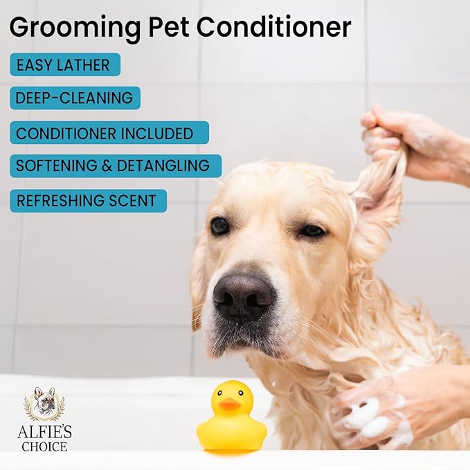 Dog Conditioner for Itchy Skin & Detangling  Calming & Moisturizing Formula with Lavender, Rosemary & Vitamin E  Softens Coat & Eases Brushing  Hypoallergenic  16 fl oz