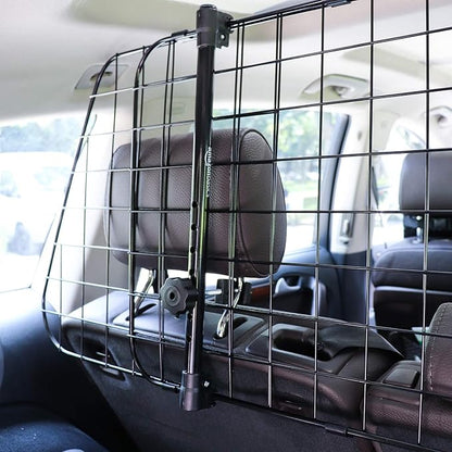 Amazon Basics Adjustable Dog Car Barrier 59.72 x 5.20 x 16.46 Inch, Black