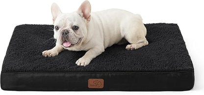 Bedsure Medium Dog Bed for Medium Dogs - Orthopedic Waterproof Dog Beds with Removable Washable Cover, Egg Crate Foam Pet Bed Mat, Suitable for Dogs Up to 35lbs