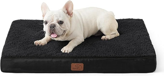 Bedsure Medium Dog Bed for Medium Dogs - Orthopedic Waterproof Dog Beds with Removable Washable Cover, Egg Crate Foam Pet Bed Mat, Suitable for Dogs Up to 35lbs