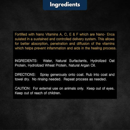 E3 Waterless Dog Shampoo 16 oz - Argan Oil Scented Dry Shampoo for Dogs & Cats - No Rinse - Waterless Pet Shampoo for Grooming - Softens Coat & Controls Odor - Dog Dry Shampoo, Safe & Easy Bathing