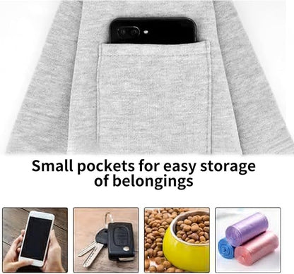 Reversible Dog Carrier Sling – Hands-Free Small Pet Carrier with Storage Pocket for Dogs and Cats, Safety Harness, Comfortable Travel Bag (Brown)