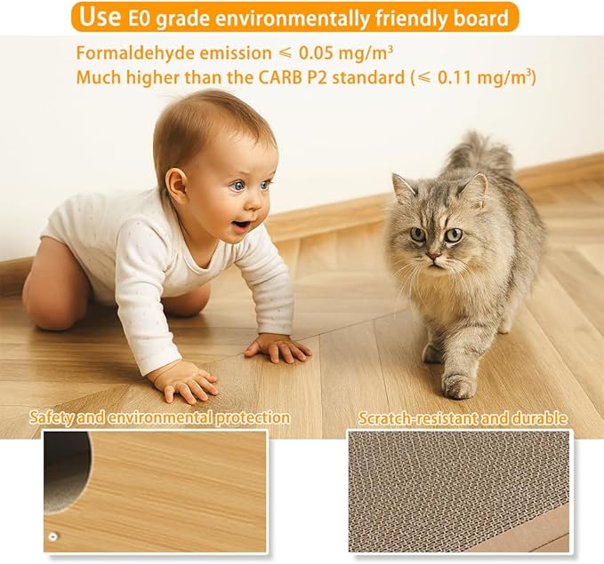 3-in-1 S-Shaped Cat Scratcher Tunnel & Cat Tree – Large Cat Furniture for Climbing, Scratching, Hiding & Play, Multi-Entry Maze Design, 37"x41.7"x11.8