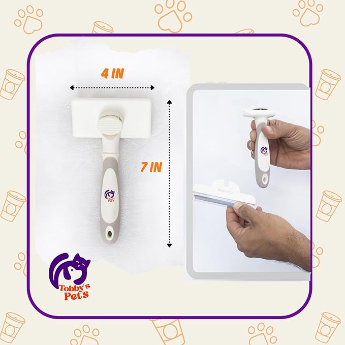 Pet Grooming Kit  3-Pcs Pet Brush Set with Dematting Tool, Deshedding Brush, Self-Cleaning Slicker Brush  Professional Dog Brushes for Grooming Long-Haired Dogs and Cats