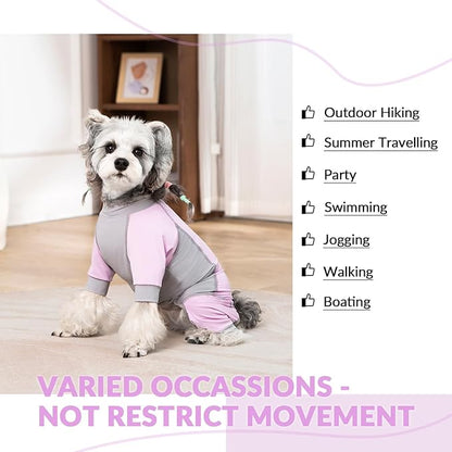 Dog Sun Protection Shirt, UV Shirt for Dogs, Lightweight Breathable Cooling Vest, Quick Dry Dog Summer Clothes for Small Dogs