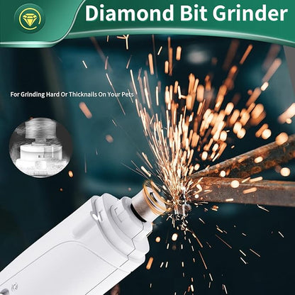 2-in-1 Cat Nail Clippers & Dog Nail Clippers Trimmers for Large Medium Small Dogs Cats Claw Trimmer Quick Sensor and Safety Guard USB Rechargeable with 2 LED Lights Dogs Nail Trimmer