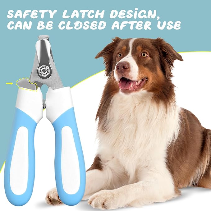 Dog Nail Clipper Pet Grooming Trimmer Dog Nail Clippers for Large & Small Dogs Nail Clipper with Dog Nail File Safety Lock