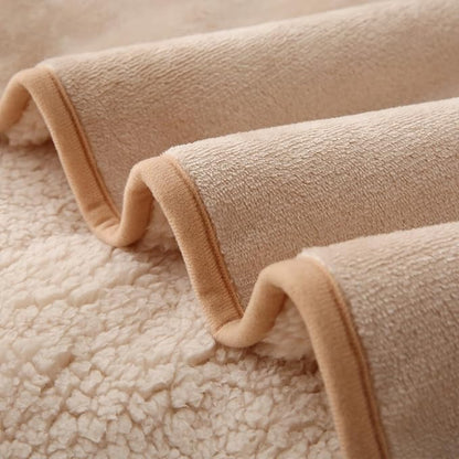 DaysU Waterproof Dog Blanket for Small Dogs - Soft Sherpa Fleece Reversible Pet Blanket, Cat Blanket Washable for Couch Protection, Warm Plush Dog Throw, 50"x60" Light Camel