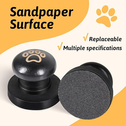Set of 3 Dog Nail File, Dog Scratch Pad For Nails with 9 Pcs Replaceable Sandpaper, Storage-friendly Dog Nail Scratch Board Pad with Tray, Dog Claw Care Kit For Zesty Paws, Dog Training Accessories