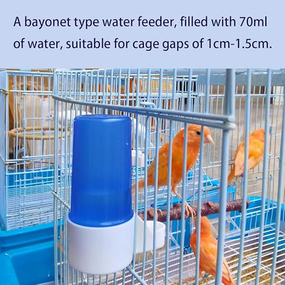 3-Piece Automatic Bird Feeder, Cage Water Dispenser, Drinker - Bird Accessory