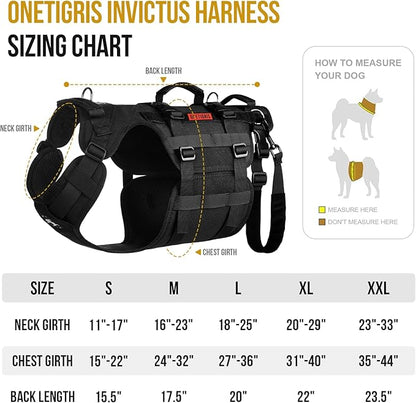 OneTigris Dog Lift Harness for Large Dogs, Dog Hip Support Brace, Full Body Dog Lifter with Handles Invictus Multifunctional Mobility Assistance Vest for Back Legs