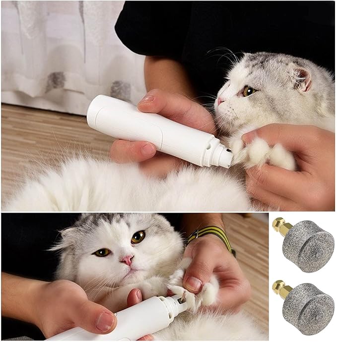 10PCS Dog Nail Grinder Head Replacement Pet Nail Grinder Tips Emery Grinding Head for Most Pet Electric Claw Nail Grooming Tools