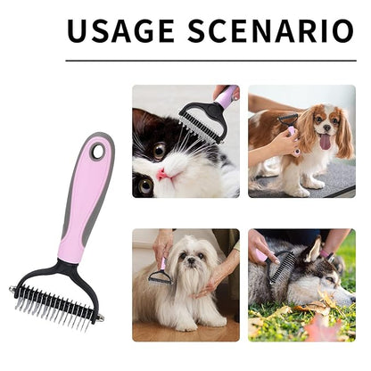 Cat Brush for Shedding, Cat Brushes for Indoor Cats, Pet Cat and Dog Self-Cleaning Brush, Removes Loose Undercoats and Mats, Dog Brush Pet Massage Brush for Short and Long Hair Dogs, Cats, Rabbits
