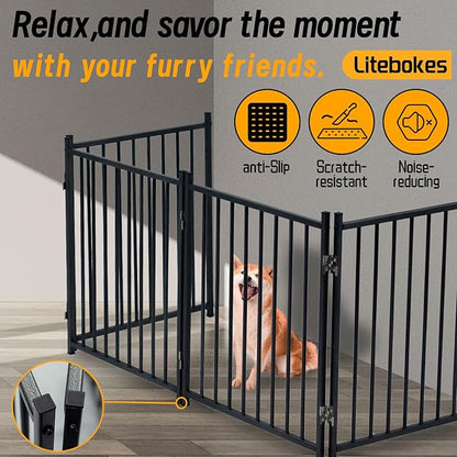 Dog Playpen Indoor, 4 6 8 Panels Metal Dog Fence,Playpen for Medium/Small Dogs, Portable Pet Puppy Playpen for Indoor Outdoor (8pcs)