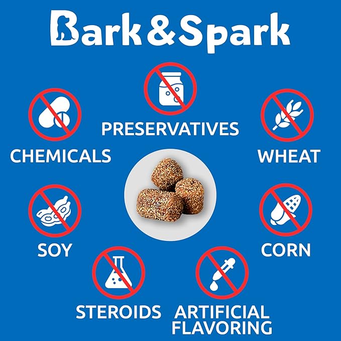 BARK&SPARK No Poo Chews for Dogs - Coprophagia & Stool Eating Deterrent with Probiotics, Digestive Enzymes & Breath Aid Support - Stop Dog Poop Eating - Made in USA - 120 Soft Chews - Duck Liver