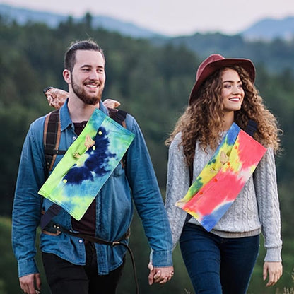 LIKZINWA Small Animal Sling Carrier,Bearded Dragon Carrier Lizard Carrier and Reptile Carrier with Adjustable Strap (Yellow-red)