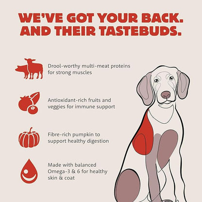 Farmstead Feast, Dry Dog Food, Pork Meal and Lamb Meal Adult Recipe with Grains, 25 lb Bag