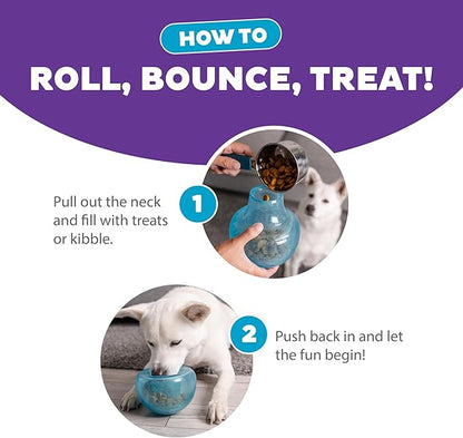 Outward Hound by Planet Dog Snoop Interactive Treat Dispensing Dog Toy, Large, Blue