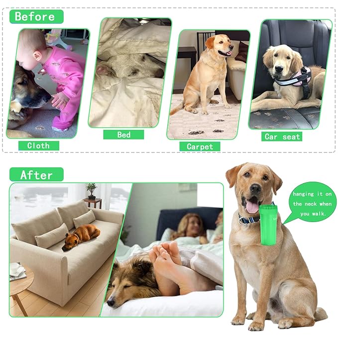 Dog Paw Cleaner for Large/Extra Large Breeds - Pet Foot Washer Cup