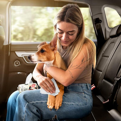 Dog Wipes, Pet Wipes for Dogs, Cat Wipes, Dog Paw Wipes, Dog Wipes for Paws and Butt, Dog Grooming Wipes, Dog Wipes Cleaning Deodorizing, Butt & Body, Aloe and Vitamen E Scent,100 Wipes