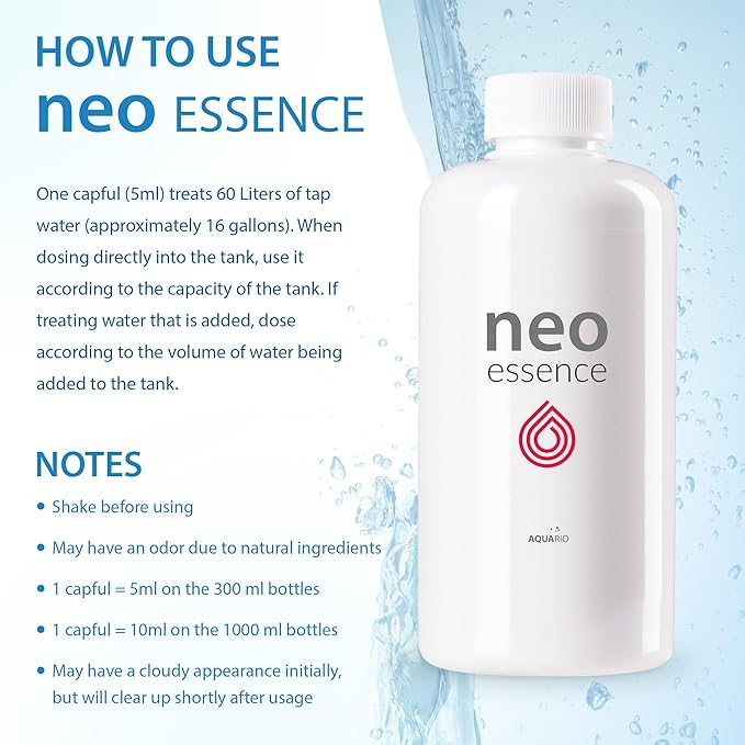 Neo Essence - Maximizes Fertilizer Absorption & Photosynthesis Enhancer for Aquariums | Promotes Plant Growth & Color Development - Water Conditioner for Aquarium Tank - 300ml