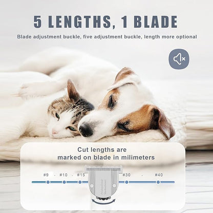 5 in 1 Fine Replacement Blades Compatible with Wahl Bravura Clipper Chromadoï¼_reativaï¼_igura Dog Clippers for Dogs Grooming ï¼_or Larger Animalsï¼