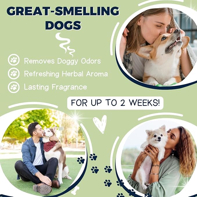 Alpha Dog Series - Grooming Natural Herbal Dog Shampoo, pH Balanced Shampoo for Dogs, Moisturizing Soothing Dog Shampoo for Sensitive Skin - 26.4 fl. oz.