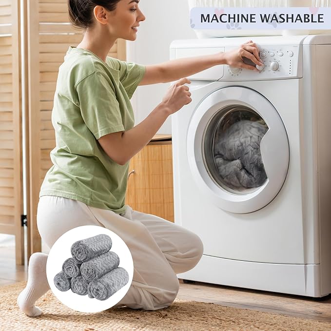 BVAGSS 6 Pack Small Dog Blanket, Super Soft Warm Pet Cover Blankets, Wheat Ears Print Puppy Fleece Flannel Blanket for Small Medium Dogs and Cats MW003