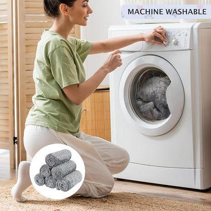 BVAGSS 6 Pack Small Dog Blanket, Super Soft Warm Pet Cover Blankets, Wheat Ears Print Puppy Fleece Flannel Blanket for Small Medium Dogs and Cats MW003